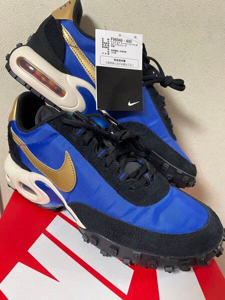 ナイキ エア マックス ワッフル SP 27.5cm FV6946-400 NIKE AIR MAX WAFFLE SP 青金黒