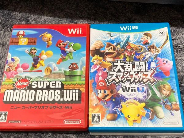 【セット】大乱闘スマッシュブラザーズ for WiiU スーパーマリオブラザーズWii
