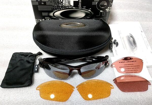 交換用レンズ付き オークリー ファストジャケット サングラス 野球 スポーツ OAKLEY FASTJACKET ロードバイク