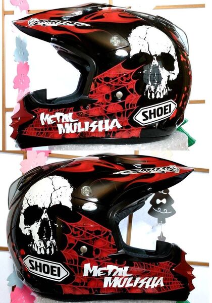 SHOEI VFX-DT METAL MULISHA オフロードヘルメット ショウエイ モトクロス フルフェイス バイク ゴーグル