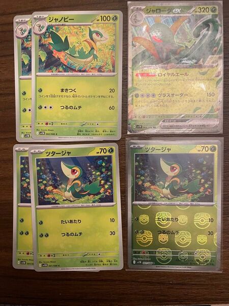 ポケモンカード ツタージャマスターボールミラー ジャローダex他