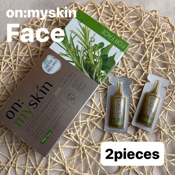 on:myskin オンマイスキン ハーブピーリング ソリューション マイクロニードル face フェイス 顔用 (2個)