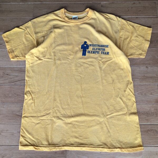 70s Russell Athletic ラッセル Tシャツ L USA製 薄黄