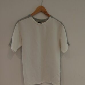 TAKEO KIKUCHI 半袖Tシャツ ホワイト/グレー メンズ