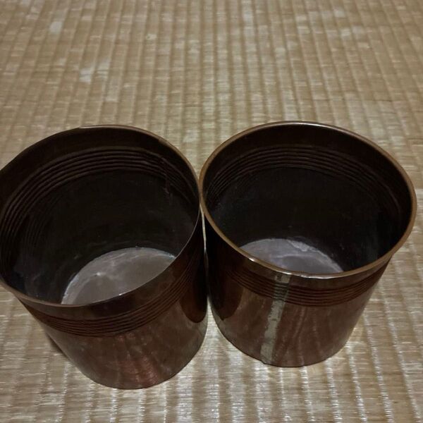 花器 華道具 銅板のみ 2個