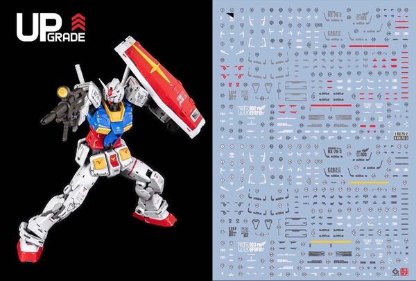 RG 1/144 RX-78-2 ガンダム + G3 ガンダム Ver.2.0 専用水転写式デカール