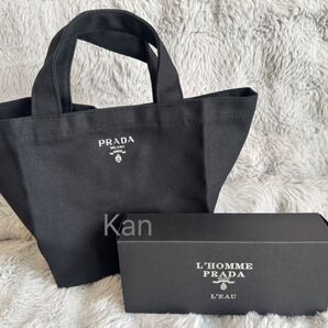 プラダ ノベルティ ミニトートバッグ ブラック 箱付 PRADA 新品未使用