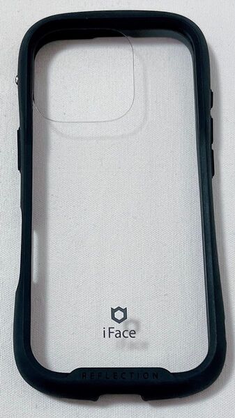 iFace Reflection iPhone 16 Pro ケース クリア 強化ガラス(ブラック)