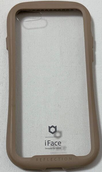 iFace Reflection iPhone SE(第3世代/第2世代)/8/7 クリアケース 強化ガラス (ベージュ)