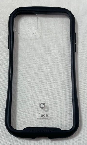 iFace Reflection iPhone 11 Pro Max ケース クリア 強化ガラス (ブラック)