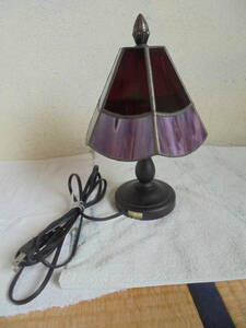  retro style stand light * table stand light / stained glass style hexagon umbrella / on/off switch . switch /