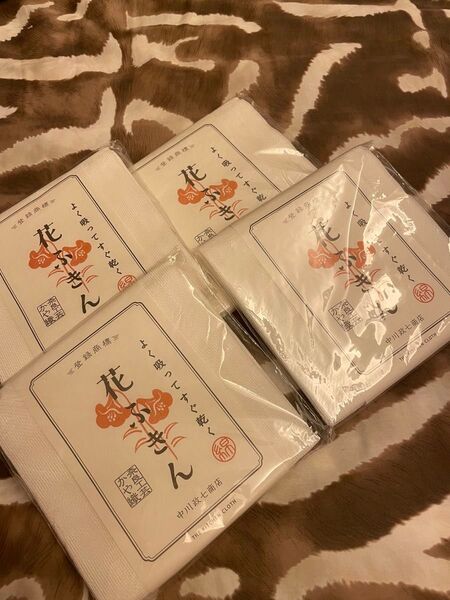 新品未開封!中川政七商店 花ふきん『白百合』4枚 一枚の定価880円(2025年現在)