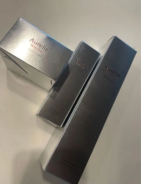 新品未開封、3点セット!Aurelie. オレリー リンクルリペア ブーストローション セラム ナイトクリーム 定価2万円強!