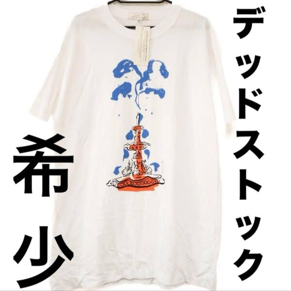 【デッドストック】ラッフルズホテル Tシャツ Lサイズ アートT 村上龍 90s