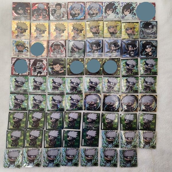 NARUTO にふぉるめーしょん ウエハースシール 65枚 ナルト サスケ ミナト カカシ シカマル イタチ 我愛羅 シークレット