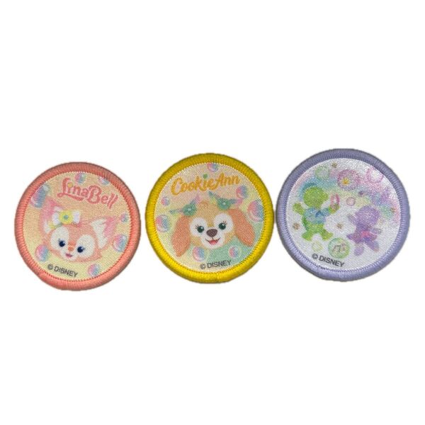 カラフルハピネス ダッフィー 20周年 リーナベル クッキーアン ステラルー オルメル ワッペン ディズニー 新品未使用 シール