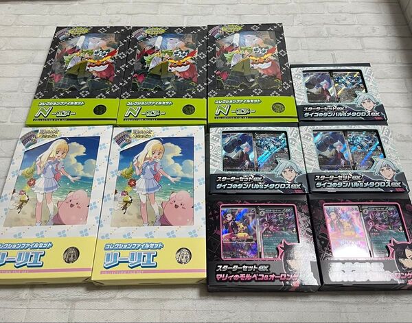 ポケモンカード BOX 未開封 リーリエファイルセット Nファイルセット マリィのモルペコ ダイゴのダンバル