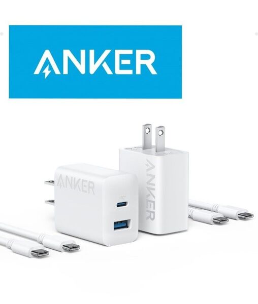 Anker Charger USB-C & USB-C ケーブル AC充電器2個 typeCケーブル2本