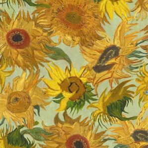 絵画ゴッホひまわり☆アートプリント生地
