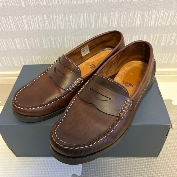 【良品】ブラウンレザー ローファー