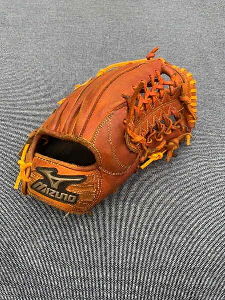 良型 グローバルエリート 野球 硬式グローブ 一般用 大人 右投げ グラブ 右利き 外野 オレンジ ブラウン 高校野球対応 学生