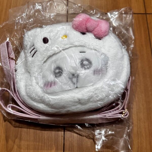 ちいかわ サンリオコラボ ハローキティ ぬいぐるみショルダーバッグ ポシェット