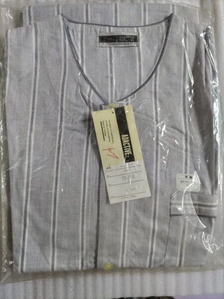 未使用 紳士メンズ パジャマ 綿100% 半袖 M 夏
