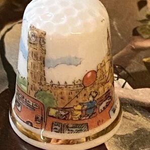新品廃盤◆イギリス製シンブル指貫◆チャールズ国王誕生xくまのプーさんコラボ