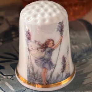新品廃盤◆イギリスバーチクロフト社製シンブル指貫◆メアリーシシリーパーカー花の妖精