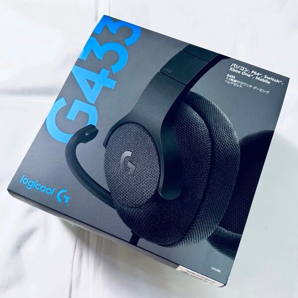 Logicool ロジクール ゲーミングヘッドセット ヘッドセット G433BK ブラック 箱 正規品 1部 未開封