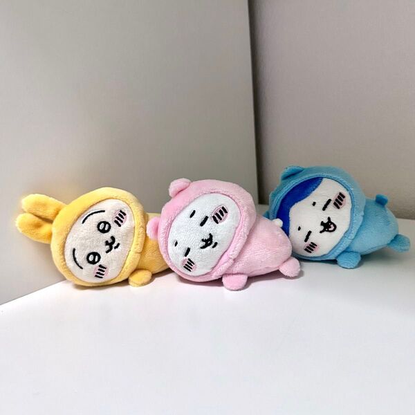 送料無料 ちいかわ ぴたれすと パジャマ ぬいぐるみ マスコット ハチワレ うさぎ プライズ マグネット 非売品 景品 セット