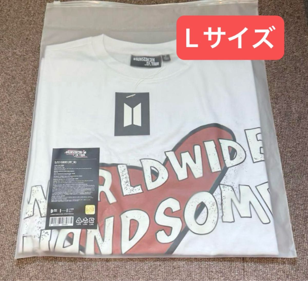 ②MサイズBTS JIN Tシャツ ホワイト GOYANG 公式グッズ WWH ③MサイズBTS JIN Tシャツ ホワイト GOYANG 公式グッズ WWH