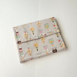 診察券ポーチ 保険証ケース お薬手帳 マルチケース ハンドメイド No.609