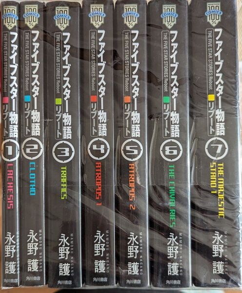 ファイブスター物語 リブート版 1~7巻 全巻セット 永野護 月刊ニュータイプ