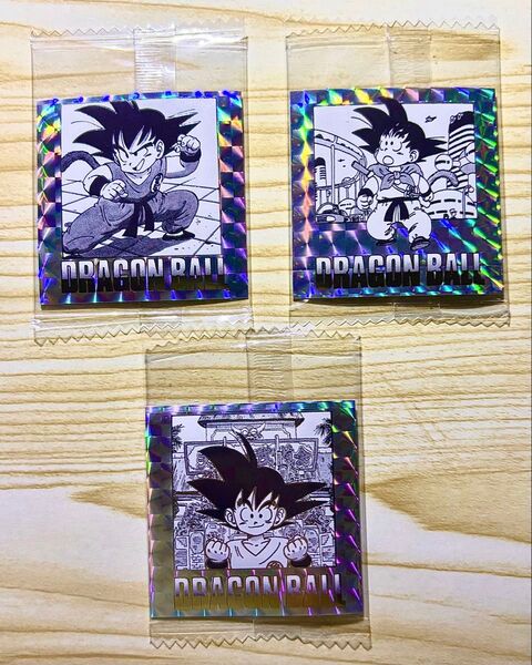 ドラゴンボール40周年記念 オリジナルイラストレーション シールウエハース 3枚セット