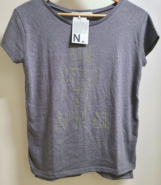 新品タグ付き!定価約4000円 N.NATURAL BEAUTY BASIC ロゴプリントTシャツ 半袖カットソー