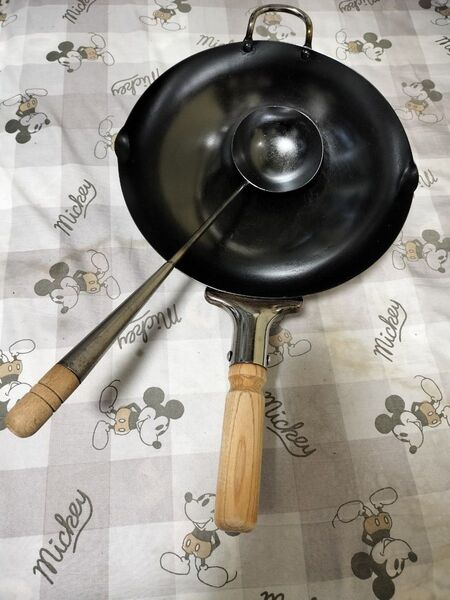 中華鍋 北京鍋 約29cm お玉付き