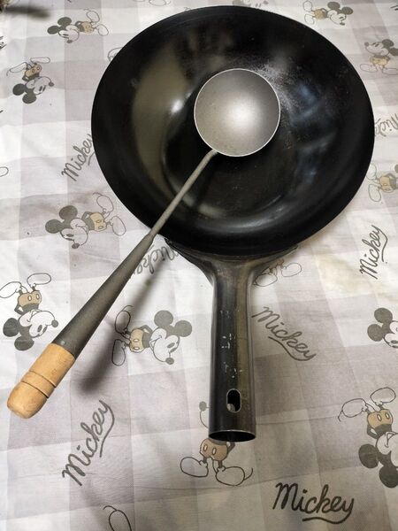 中華鍋 北京鍋 約29cm 新品お玉付き