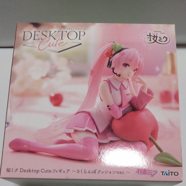 桜ミク 【新品★未使用品】 桜ミク Desktop Cuteフィギュア さくらんぼ クッション 初音ミク