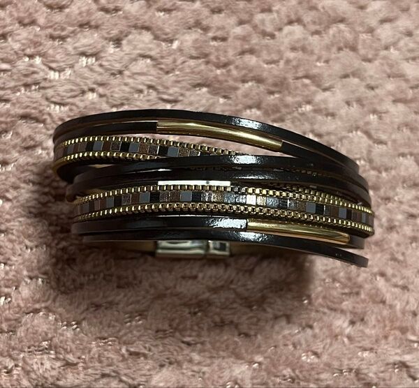 アジアン デザイン ブレスレット レディース バングル ファッション アクセサリー 黒 ブラック コスプレ バステト アヌビス