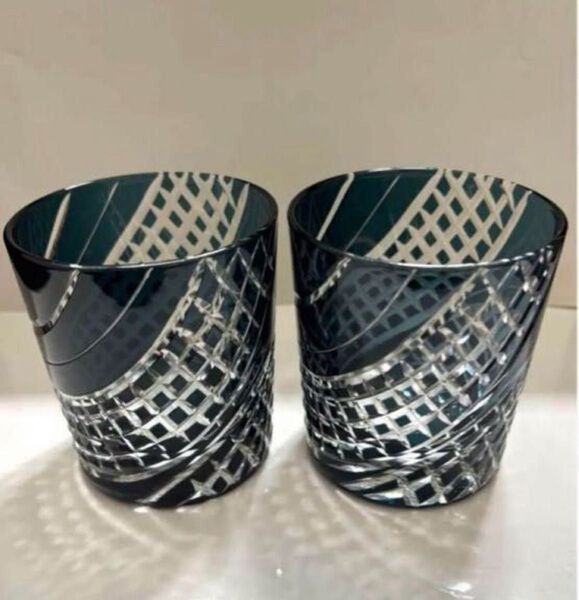 【人気】切子グラスペアセット ロックグラス 【次回入荷未定】