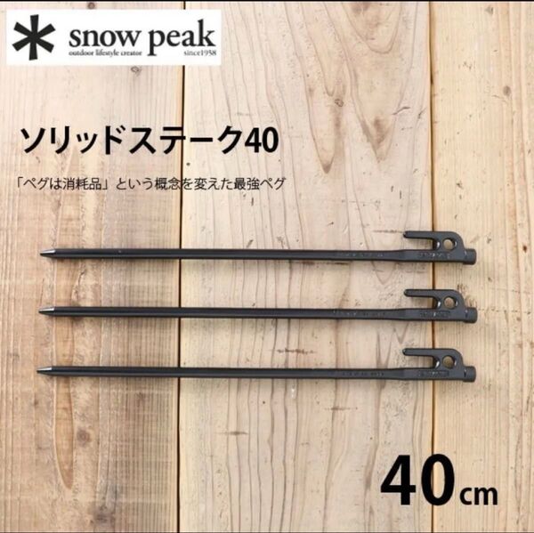 スノーピーク ソリッドステーク40 【4本セット】R-104 snow peak
