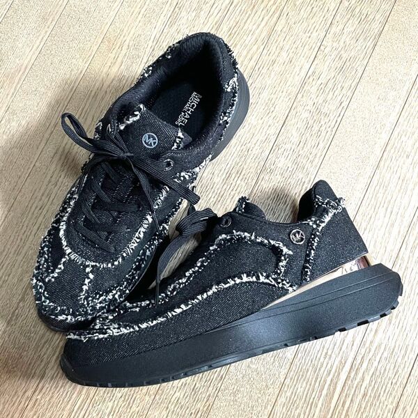 MICHAEL KORS マイケルコース スニーカー デニム ツイード US8.5