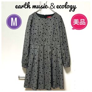★美品★earth music &ecology小花柄ワンピース サイズM
