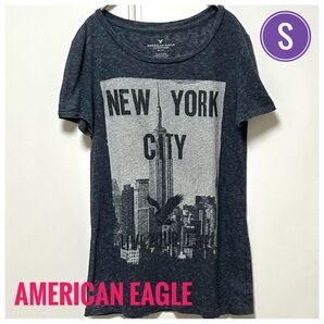 ★良品★AMERICANEAGLE NEW YORK CITY TシャツSサイズ