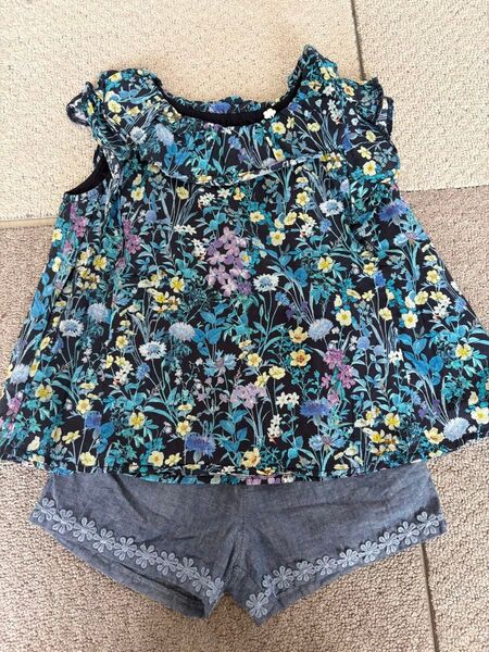【ANNA SUI MINI】チュニック×ショートパンツ セットアップ 100