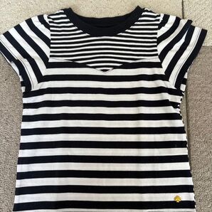 【kate spade new york】切替ボーダーTシャツ 110