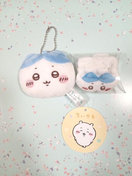 ハチワレ ちいかわ マスコットミラー&リストバンドキーホルダー