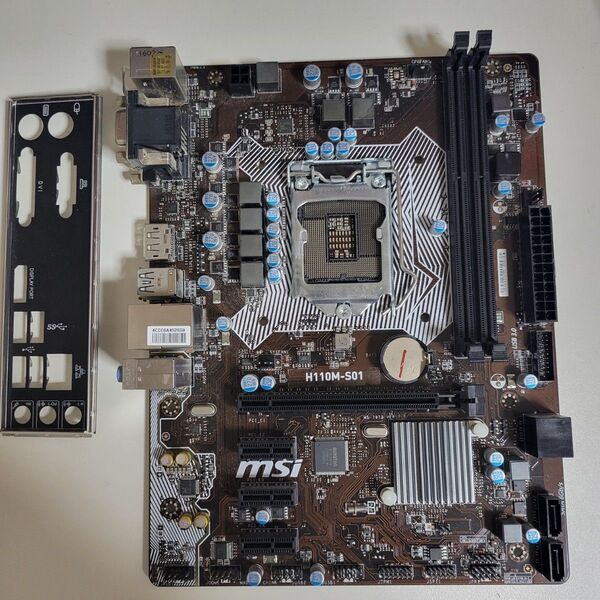 【動作確認済み】MSI H110M-S01 6世代CPU対応 microATXマザーボード skylake LGA1151