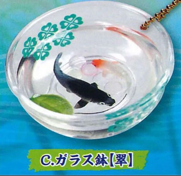 【1種・難あり】トイズスピリッツ日本の風情 金魚鉢マスコット 弐 ガラス鉢【翠】